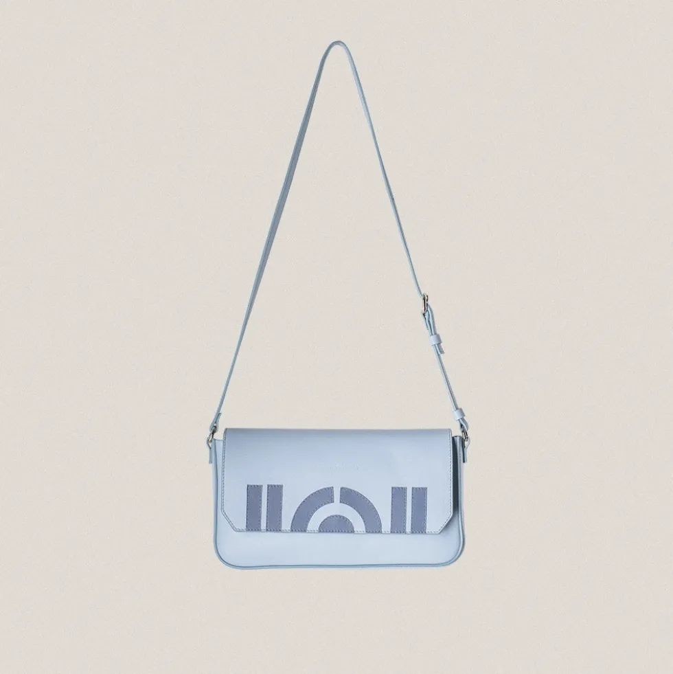 Bolso Baguette N 8 Celeste