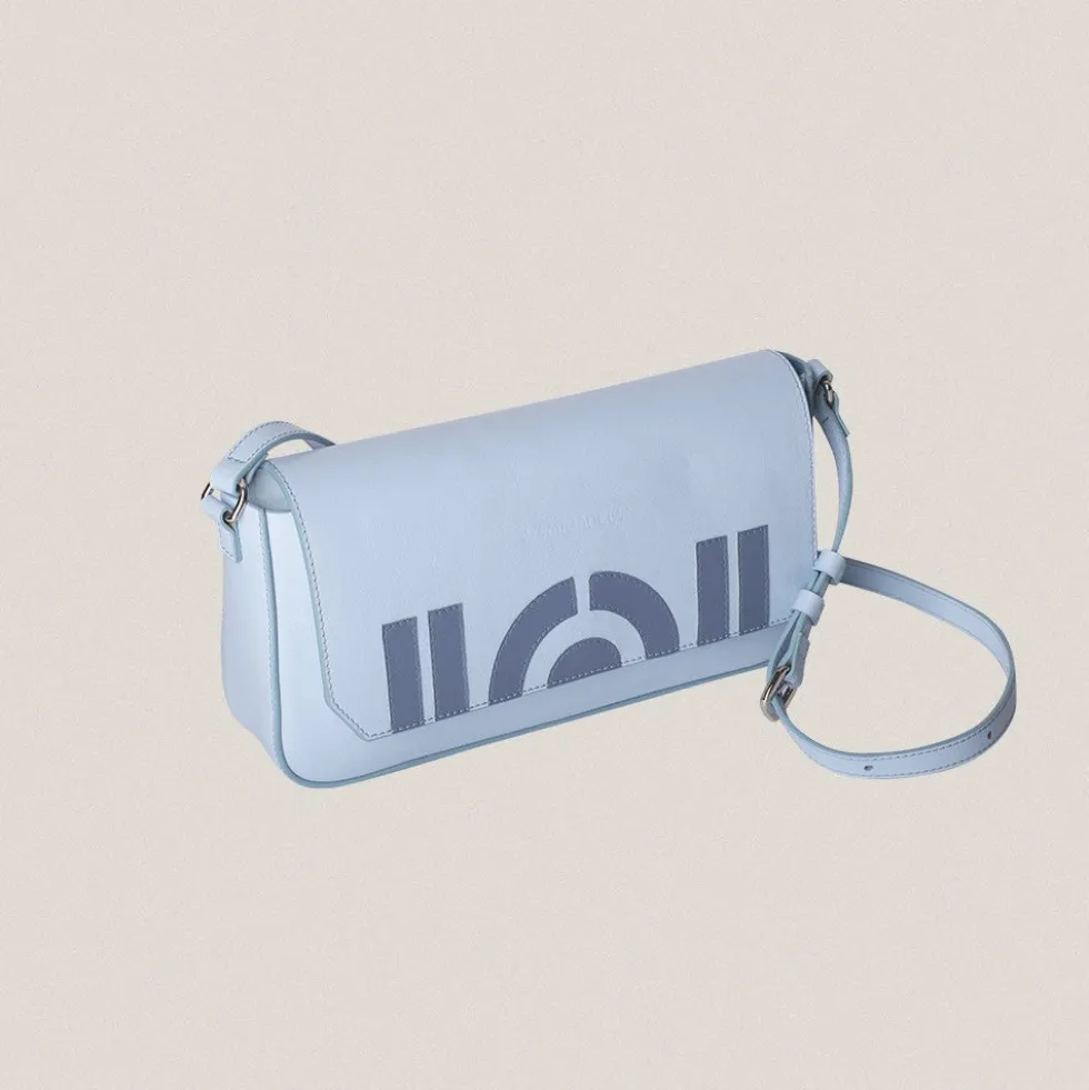 Bolso Baguette N 8 Celeste