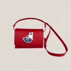 Bolso Solapa S Galos Rojo