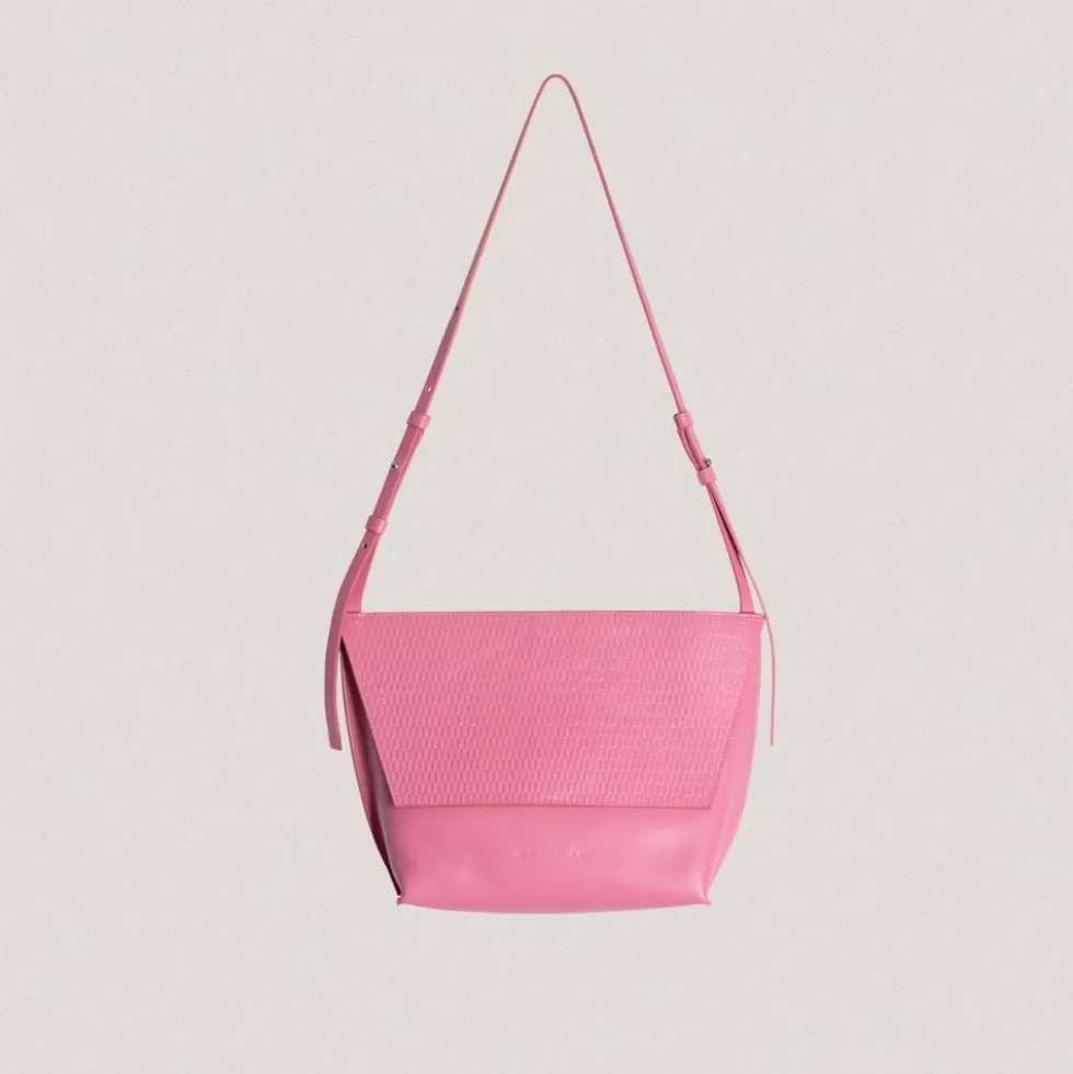 Bolso Trapezio M Granadínico Rosa
