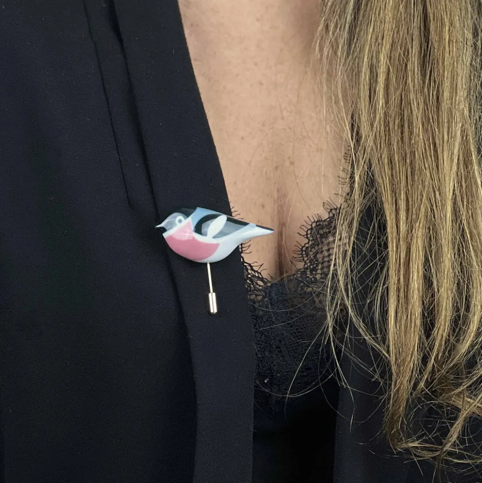 Broche Petirrojo