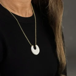 Colgante Arracada Blanco M