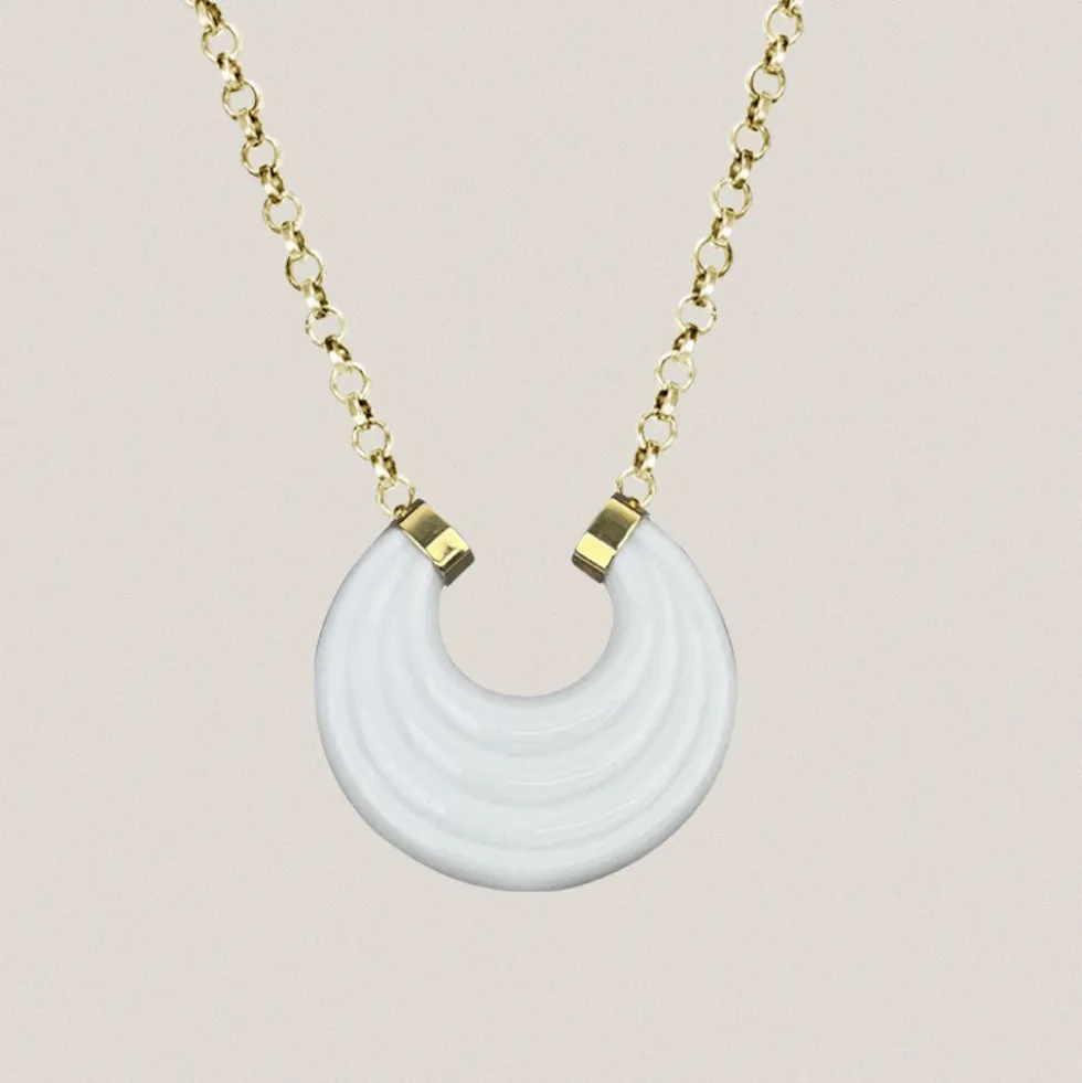 Colgante Arracada Blanco M