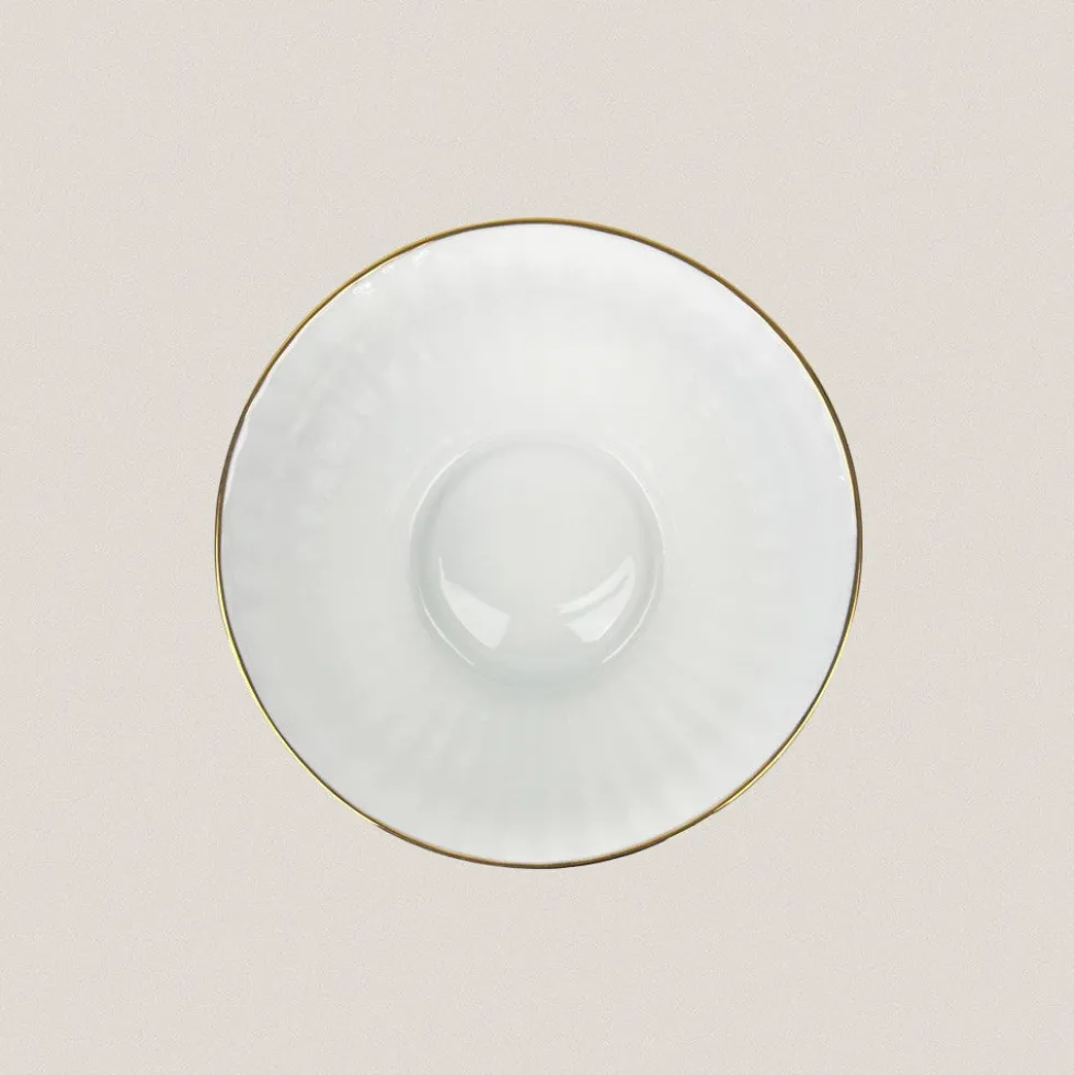 Ensaladera Cuncha Filo Oro