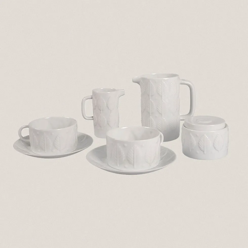 Juego Desayuno 2 servicios F 73 Blanco