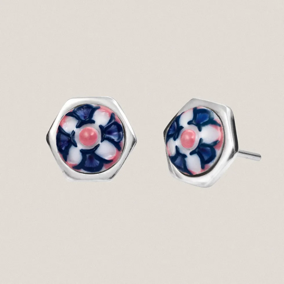 Juego Pendientes Nº 1 Ch Hexagonal