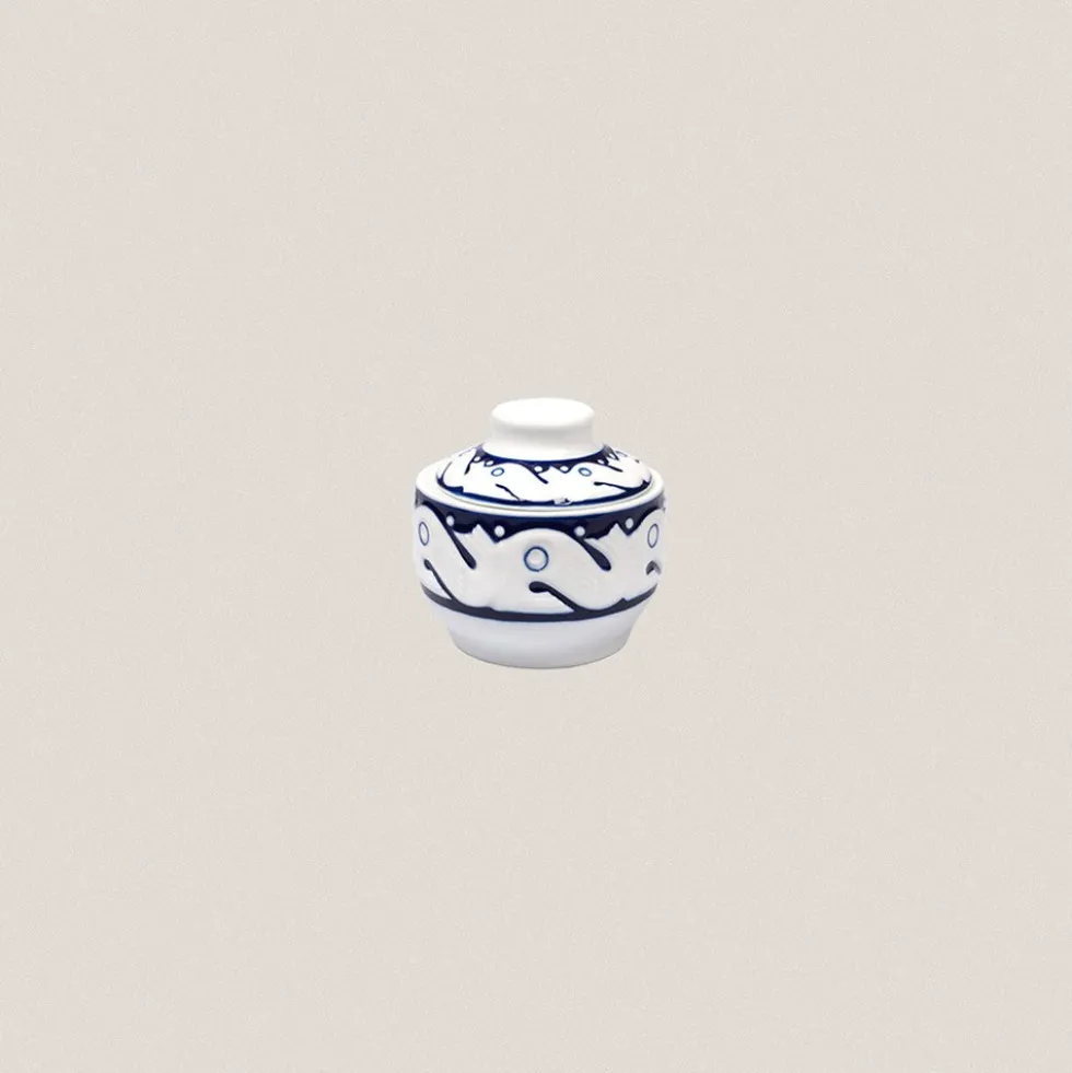 Juego Té 6 servicios Peixes Azul