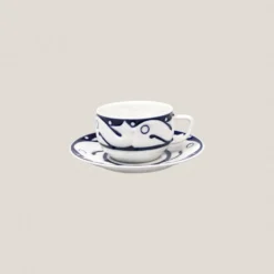 Juego Té 6 servicios Peixes Azul