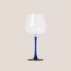 Pack 6 copas tallo azul cobalto