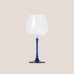Pack 6 copas tallo azul cobalto