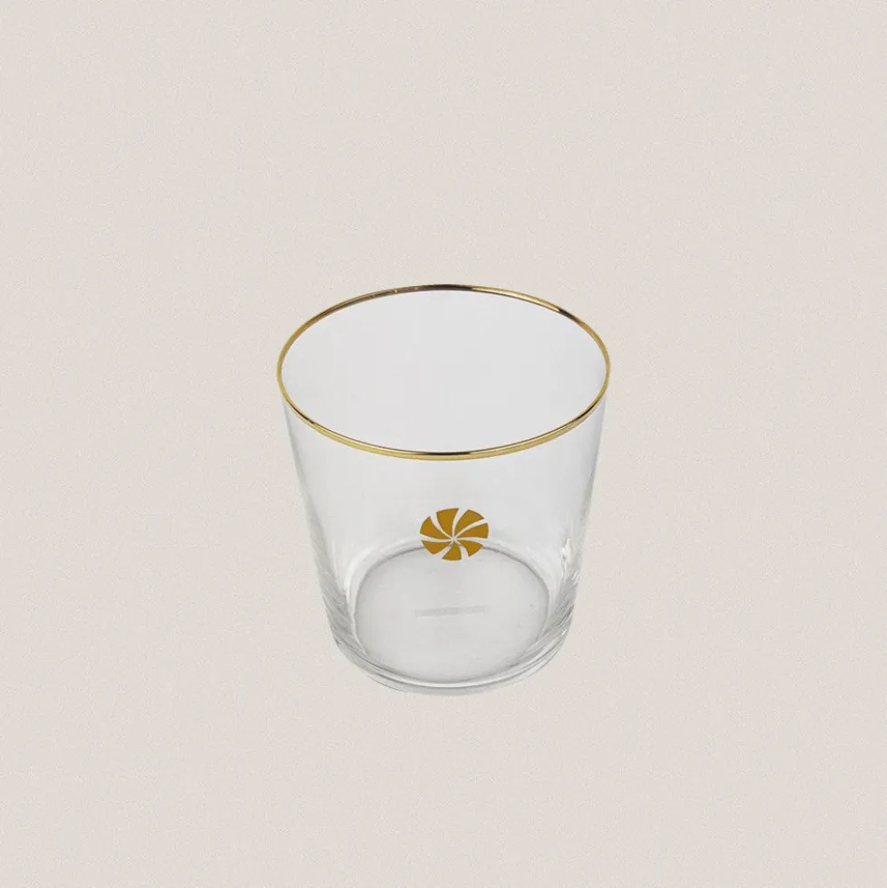 Pack 6 Vasos Filo Oro Trisquel Brillo