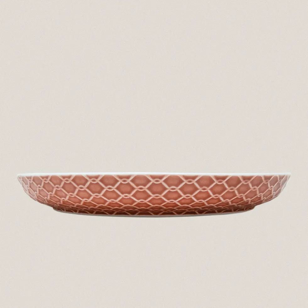 Plato Bol Gr. Rede Rosa Teja