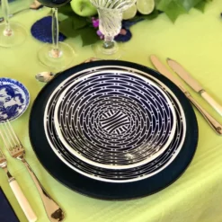 Plato Postre Vimbio Azul