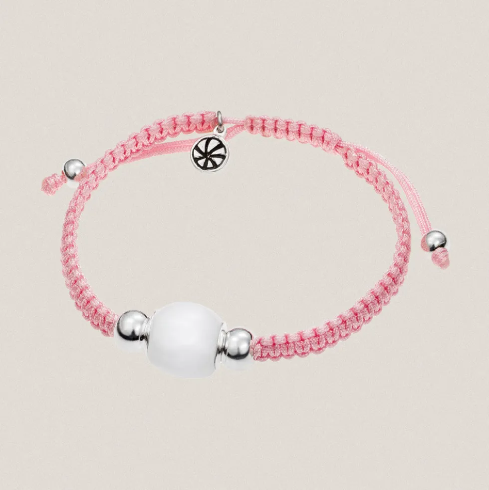 Pulsera Covas Cordón Rosa Cuarzo