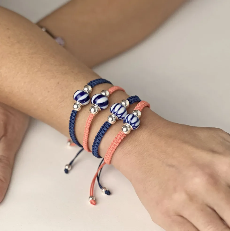 Pulsera Pantín Cordón Coral