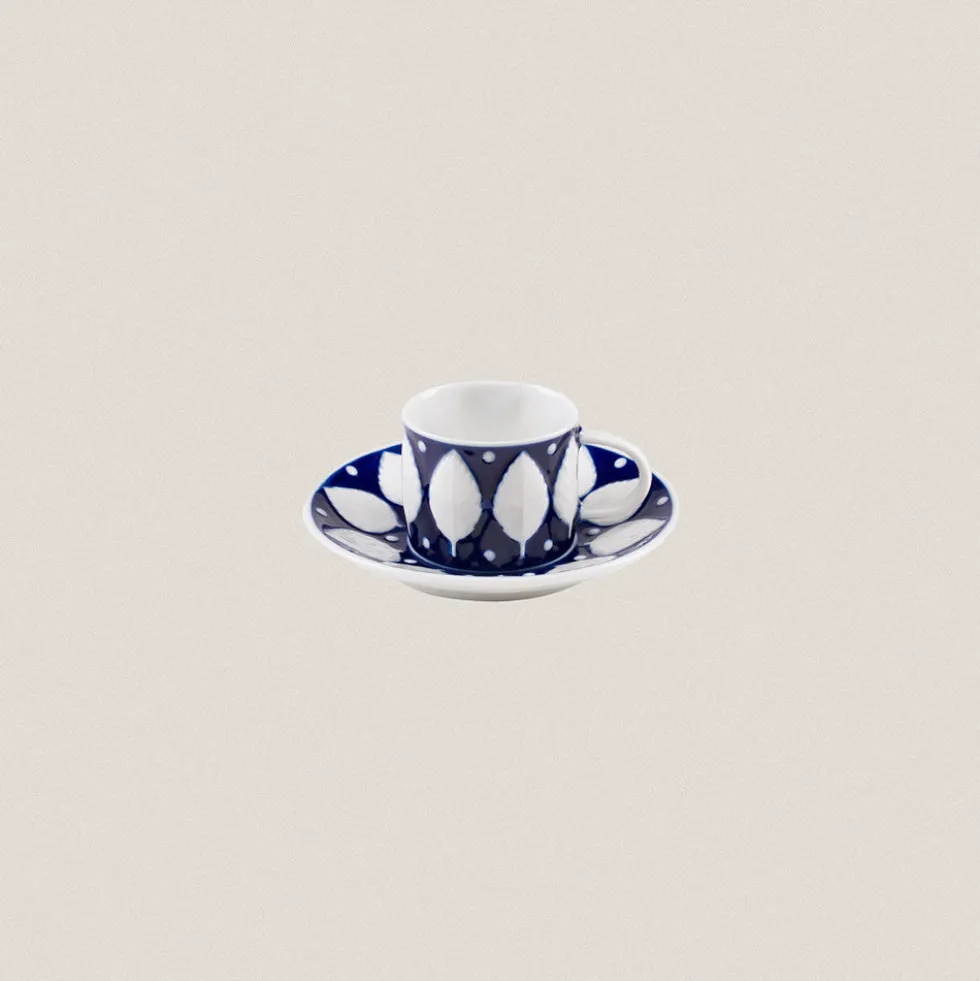 Taza Café con plato F73 Azul