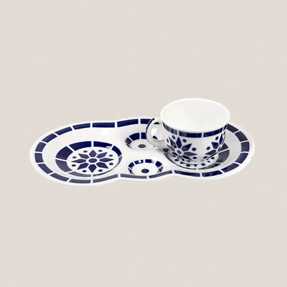 Taza con Bandeja Ros