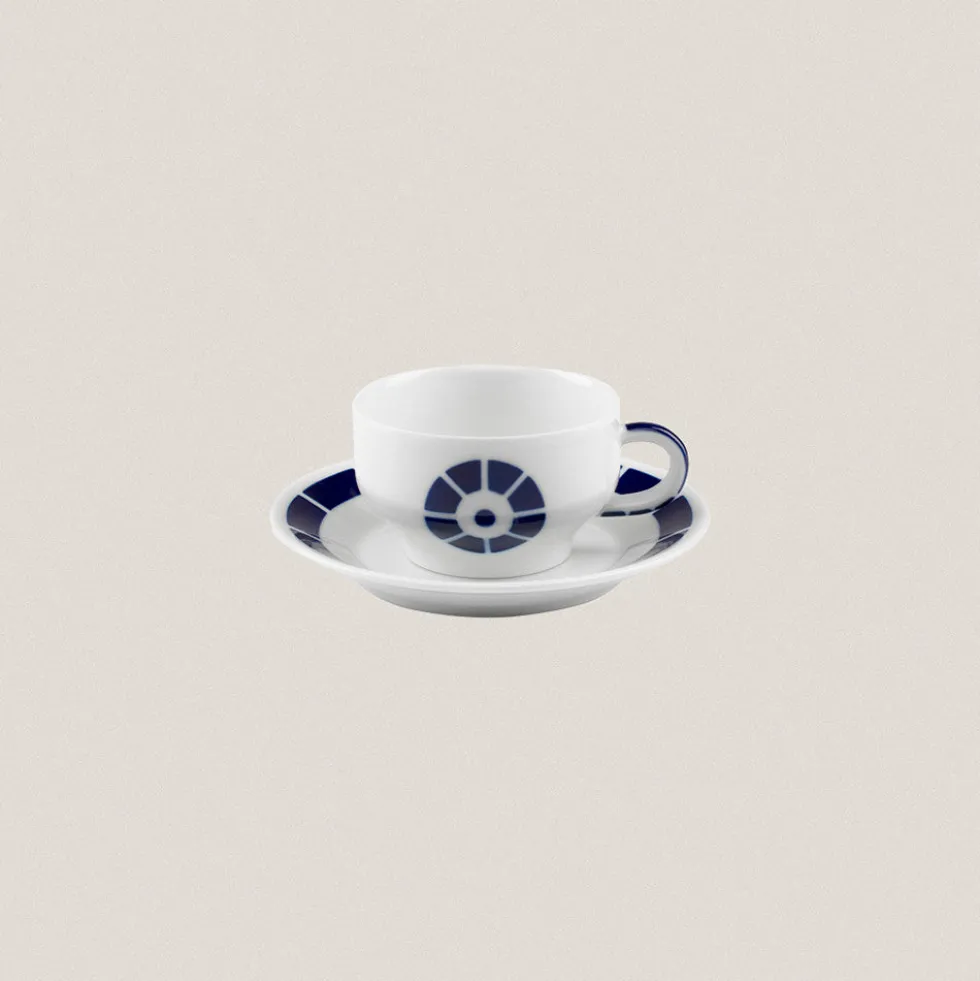 Taza Desayuno con plato Coroa