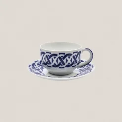 Taza Desayuno con plato Encadrelado