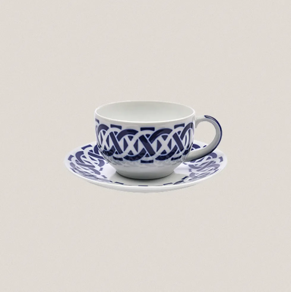 Taza Desayuno con plato Encadrelado