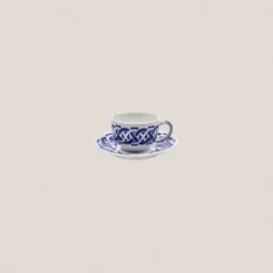 Taza Té con plato Encadrelado