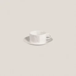 Taza Té con plato F 73 Blanco