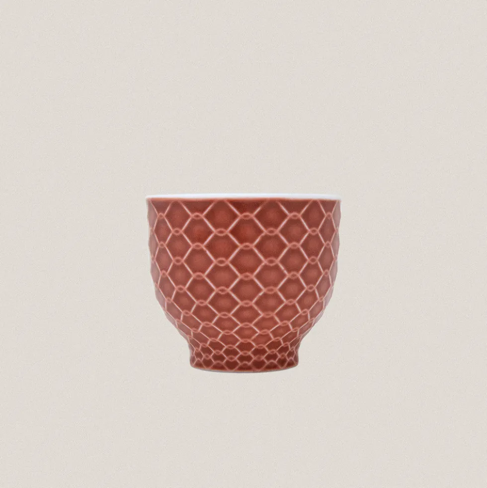 Vaso Rede Rosa Teja