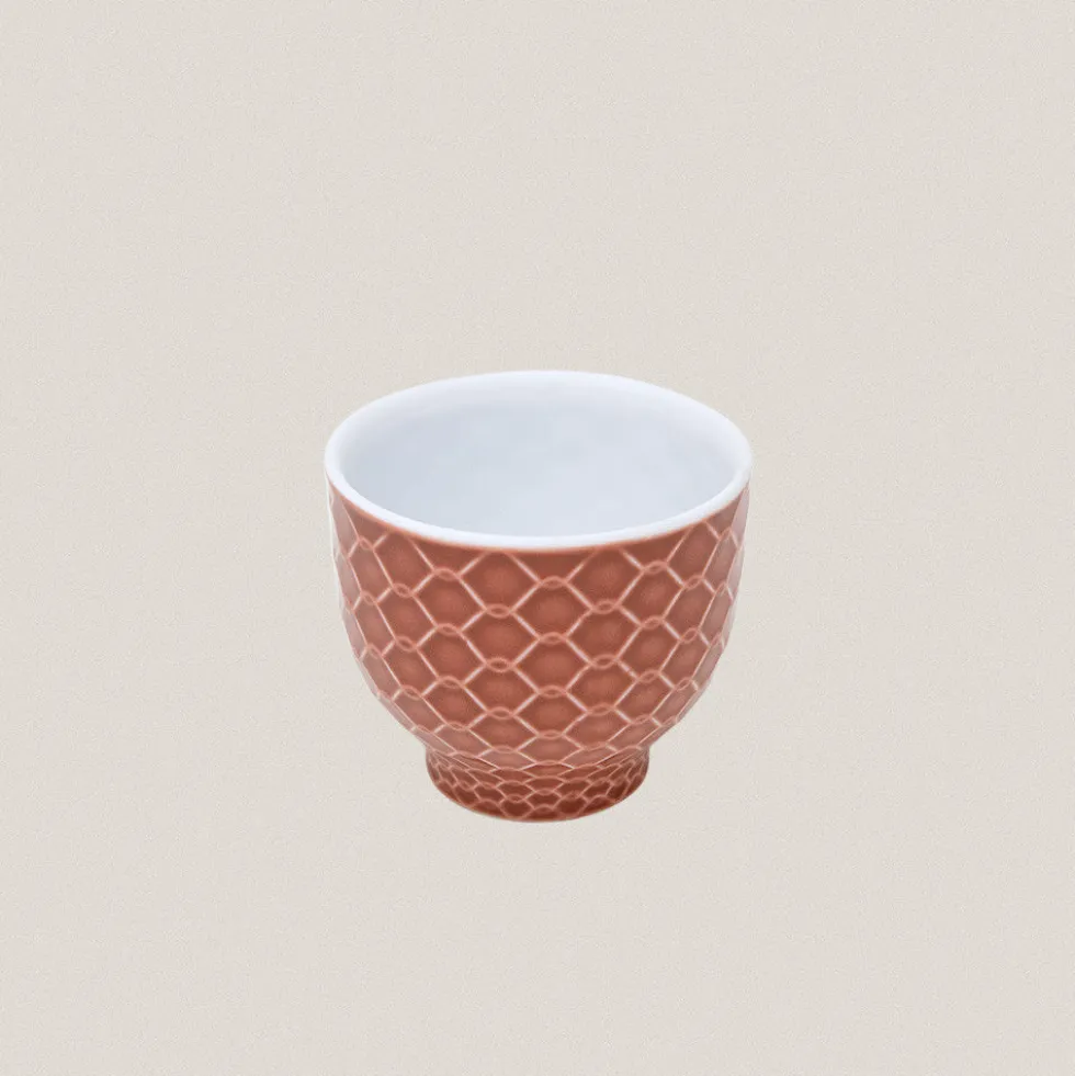 Vaso Rede Rosa Teja