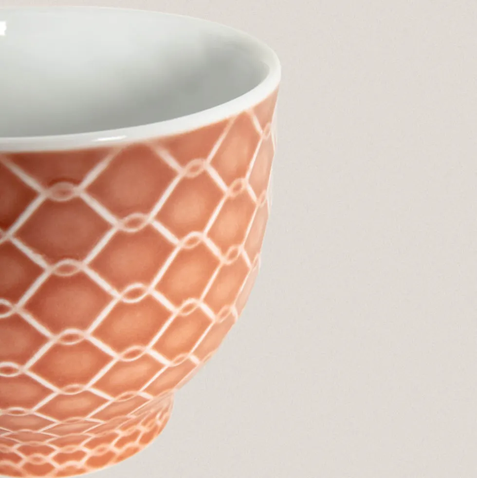 Vaso Rede Rosa Teja